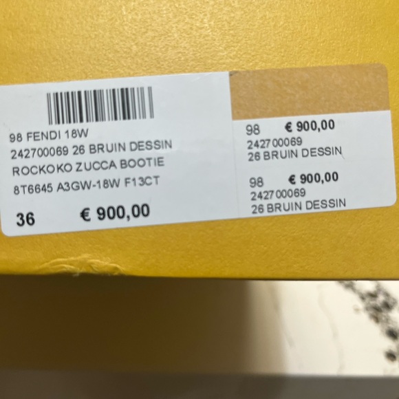 AUTHENTIC FENDI MID CALF BOOTS - Picture 7 of 12